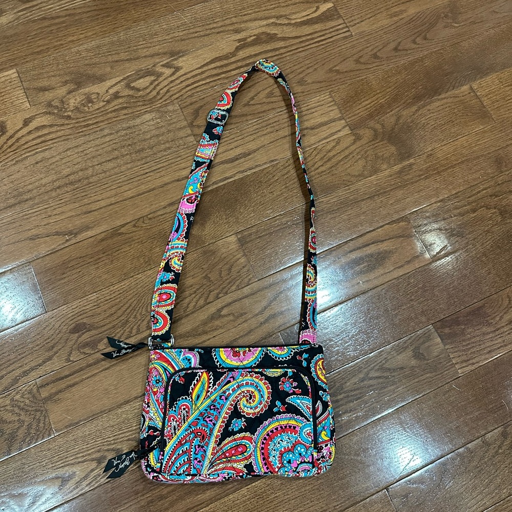 Vera Bradley Little Hipster Crossbody in the Parisian Paisley print